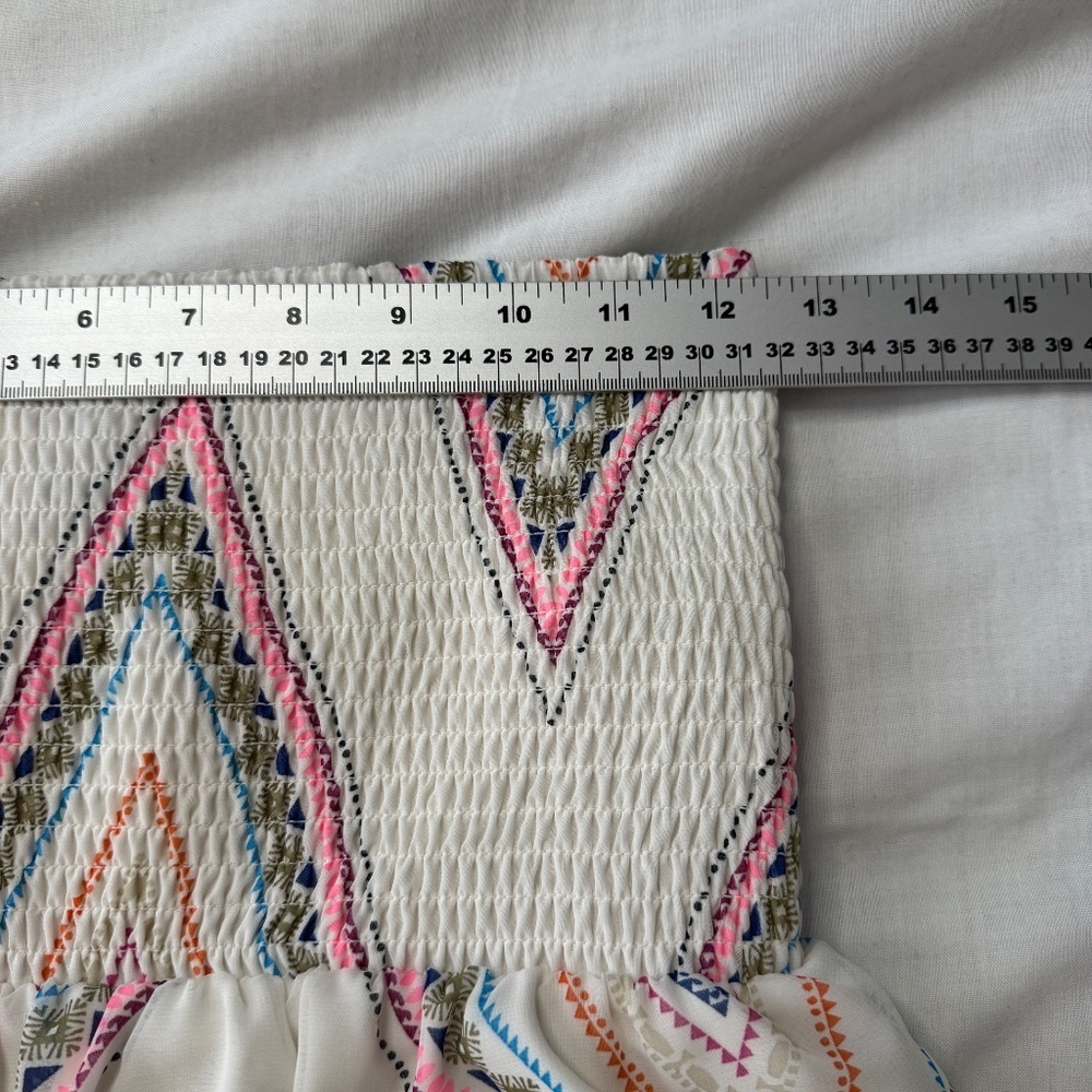 Old Navy Women's Strapless Chiffon Lightweight Boho Maxi Dress Size Small‎ Aztec - Picture 11 of 15